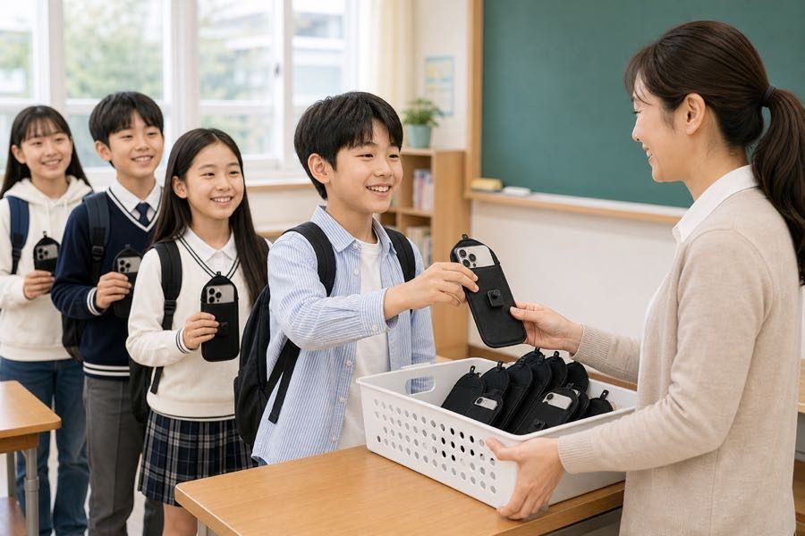 파우치 사용 장면
